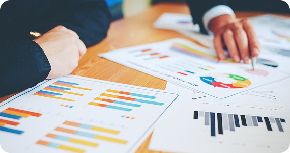 Analytic charts on the table