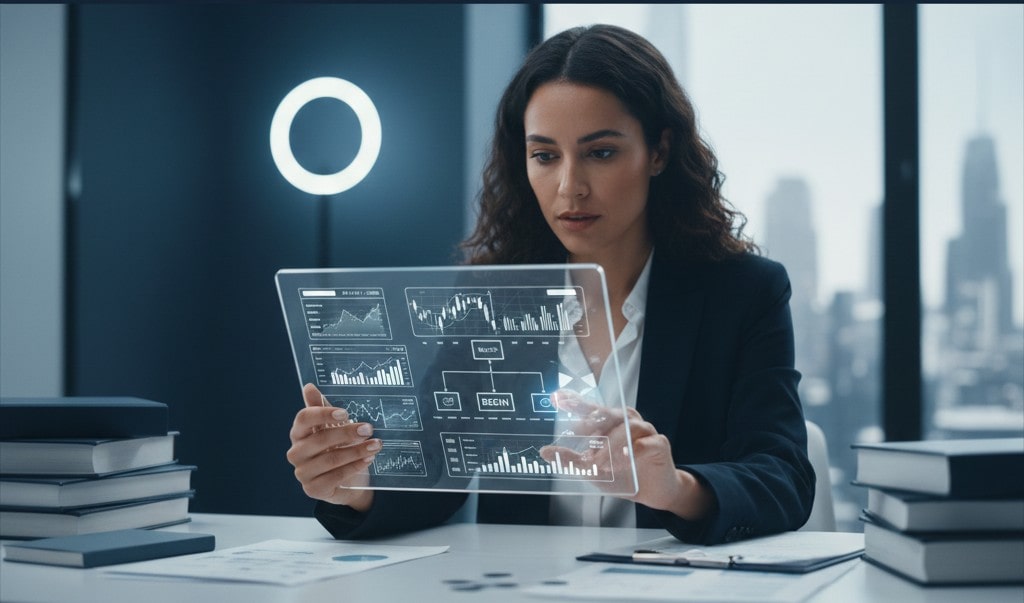 woman checking IPO market